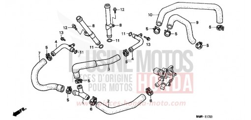 WATER PIPE XL600VW de 1998